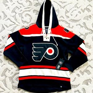 ‘47 Brand Philadelphia Flyers Men's Superior Lacer Team Pullover Hoodie NHL
